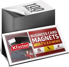 XFasten Self Adhesive Business Card Magnets Pack of 100 Magnetic Sheets  Supplies for sale online