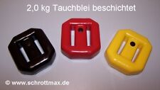 21x8,5cm schwarz beschichtet Winter-Rabatte 1kg Stücke Jacketblei Taucherblei 