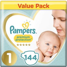 Pampers New Baby 96 Nappies 2-5 kg Size 1