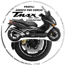 SET PROFILI CERCHIO ADESIVI BICOLORE TDM WHEEL STRIPS BIANCO BLU