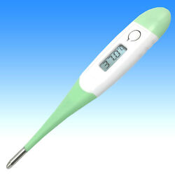 Digitales Fieberthermometer wasserfest oral Thermometer f/ür Baby Kinder Erwachsene Thermometer Elektronische Kopf Temperatur Mess Werkzeuge Signalton Fieberalarm-2 Pack axillar oder rektal LCD