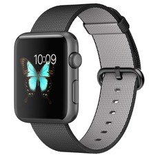 Apple Watch Sport 42mm Space Gray Aluminum Case Black Classic Buckle (MMFR2LL/A)