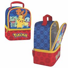 Pokemon Thermos Insulated Dual Section Lunch Bag Pikachu & Gen 1 Starters for sale online