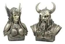 Norse Viking Poetic Edda Goddess Valkyrie Bust Statue 11"H Odin's Iron Maiden 