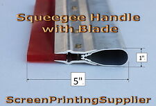 4 X 14” Screen Printing Aluminum Handle Complete W 75 DURO Green Squeegee Blade for sale online 