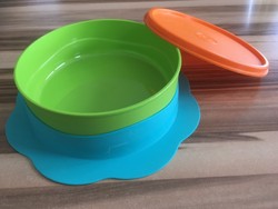 TUPPERWARE Soft-F/ütterl/öffel Kinder TupperCare L/öffel mit Box t/ürkis-limette 28954 2