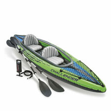 Flydem Inflatable Kayak,Set with Aluminum Oars and High Output Air Pump,2-Person 