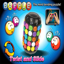 Baffle Puzzle 3D Brain Teaser Mind Bending Button Twist Slide Toy Logic Game Fun 