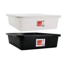 6L Clear Plastic Storage Box with Removable Dividers Containers