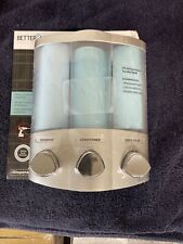 Euro Series 1 2 3-Chamber Soap Shampoo Conditioner Shower Dispenser Multi Colors 
