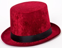 Weihnachts-Zylinderhut Rot & Grün – Glänzender Filzhut Für Weihnachtspartys & Kostüme