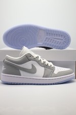 air jordan 1 low white and grey
