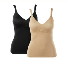 NEW SPANX LOOK GREAT IT/'S A CINCH 1215 BLACK TOP-NOTCH CAMISOLE SIZE S