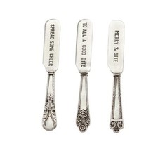 Mud Pie 46300005 Deer Serving Set Salad Servers One Size Bronze