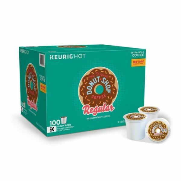 Double Donut Medium Roast Decaf Coffee Pods Mocha Nut Fudge Flavored for Keur... Photo Related