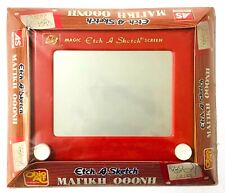 Etch a Sketch Miniature DOODLE Red Yellow Draw Slide Erase Travel Drawing Toy for sale online 