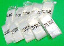 100 2x3 Clear Zip and Lock Plastic ZIPPER Poly Locking Reclosable 