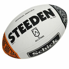 Wests Tigers NRL Steeden Rugby League Football Size 5! 