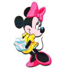 20x14cm Minnie Mouse XL "Minnie de pie" Disney termoadhesiv rosa Parches