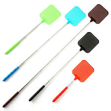 6PCS Telescopic Fly Swatter 2021 Upgraded Manual Heavy Duty Plastic Flyswatter with Extendable Stainless Steel Pole 3 Colors 