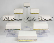Platinumcakeware 6 Tier Wedding Cascade Cupcake Cake Stand - Clear 