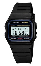 casio f91w black face