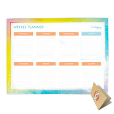 Weekly Planner Pad Daily To Do Food Meal List Organiser 52 Tear Off Sheets  Notes 5056175969951