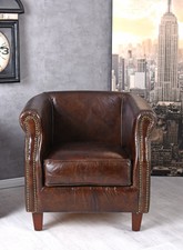 Ledersessel Cognac Alu Flugzeug Armlehnsessel Antik Sessel Echtleder Clubsessel 