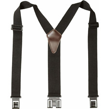 New MTL Men's Elastic Suspender with Metal Swivel Hook Clip End Red USA Made