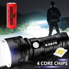 2 x Led Taschenlampe Superhell USB Ladekabel Neu Camping Auto 