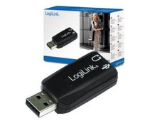 LogiLink USB 2.0 Audioadapter 5.1 Soundeffekt USB Play /& Plug 15x50x5mm schwarz