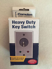 NKK Key Switch 1 Positon 2 Removable Keys Incl  Brand New SK12BAW01 On-None-On 
