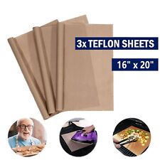 6x Teflon Transfer Sheets for Heat Press Non Stick Iron Resistant Reusable Craft 