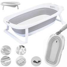 nuby baby bath with built in seat and soft headrest