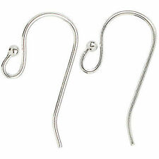 Beadaholique Earring Hooks, French Wire with Coil 19mm Long, 2 Pairs, 14K Gold Filled