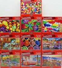 2 Jigsaw Puzzle 500 PC Puzzlebug Cupcakes Candies Donuts Lollipops Sweet Treats for sale online 