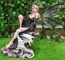 Rouge auf Pilz Elfen Figur Amy Brown Fee Naturelfe Statue Geschenk 