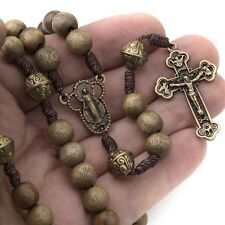 Light in The Dark Phosphorous Luminous Saint Benedict Rosary/Necklace with... 