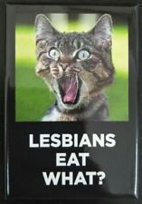 ep funny fridge magnet Lesbians Eat What? 