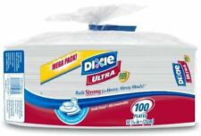 100-Pack Basics Disposable Plastic Plates 7.5-inch 