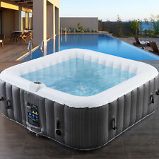 Whirlpool In-Outdoor Pool Wellness Heizung Massage aufblasbar MSpa 158x158cm 