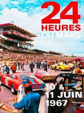 1923 24 Hours Le Mans French Automobile Race Vintage Travel Poster Print