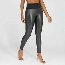 NEW Spanx Mama Maternity Faux Leather High Waisted Leggings- 20201R - Black  - S
